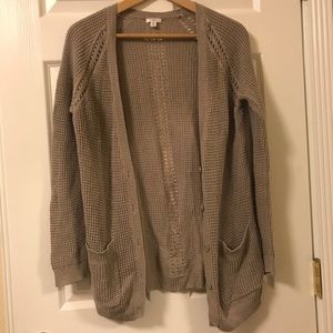 Tan Knit Cardigan
